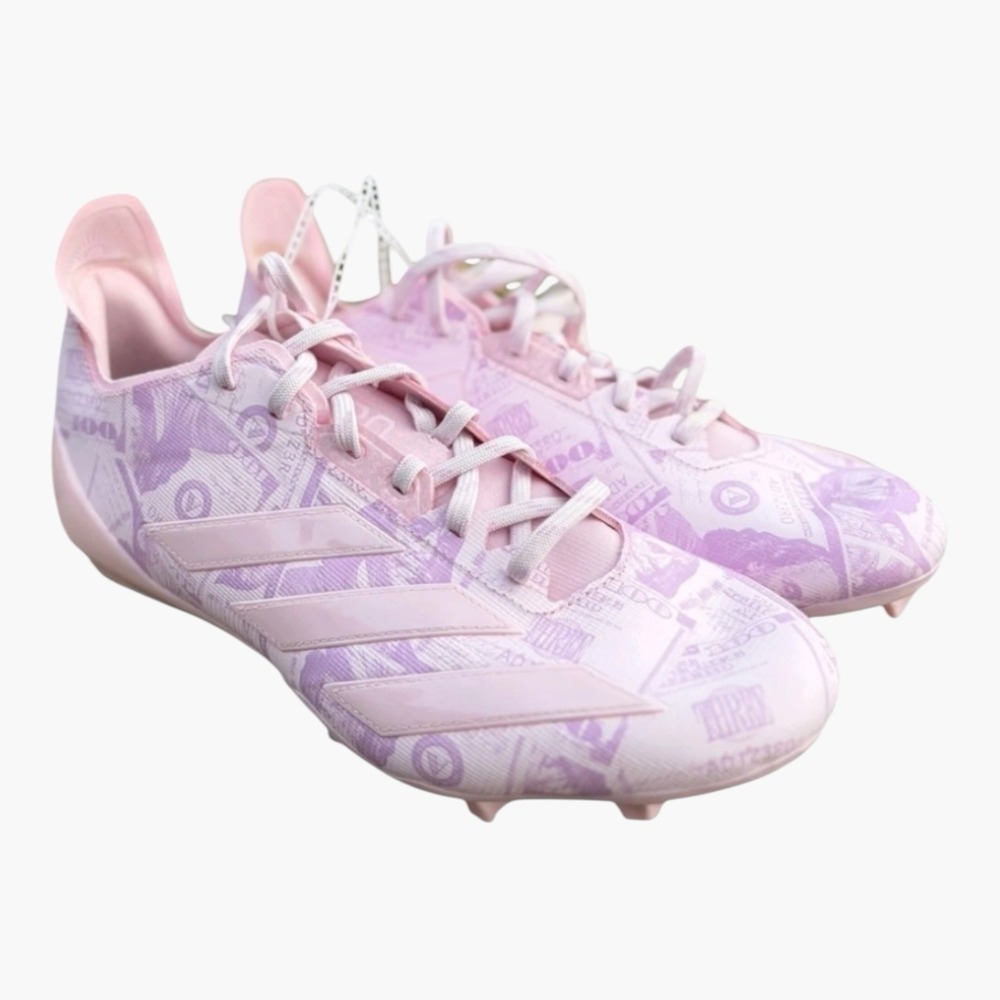 Adizero Electric II Currency Neutral Football Cleats JQ6683 Men's Size 10 Pink